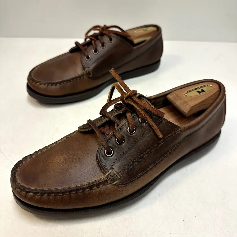 EXCELLENT Rancourt & Co. Classic Ranger Moc Heritage Brown Maine USA  8 Wide E